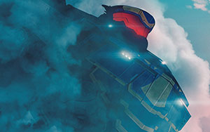 Official poster of American animated action series, `Pacific Rim The Black`